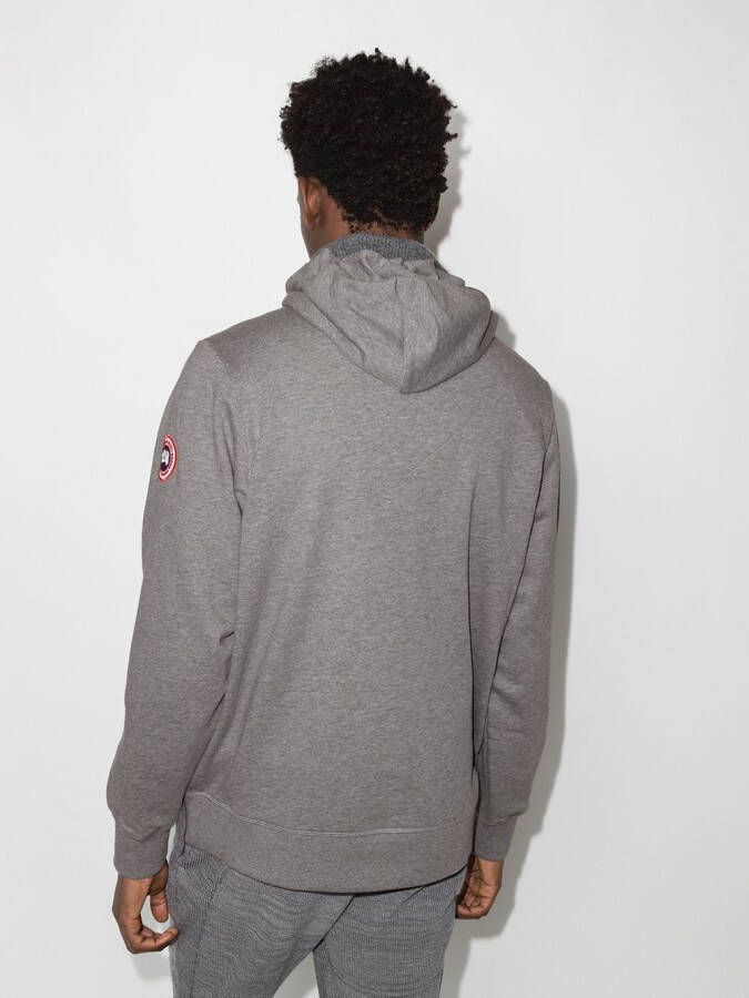 Canada Goose Hoodie met logopatch Grijs