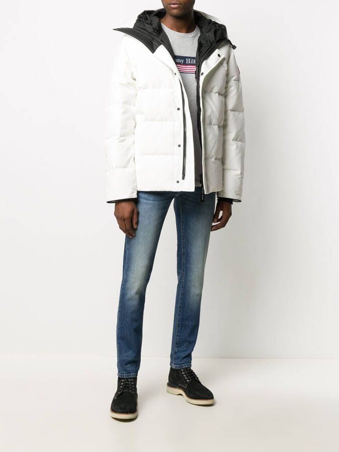 Canada Goose Jack met capuchon Wit