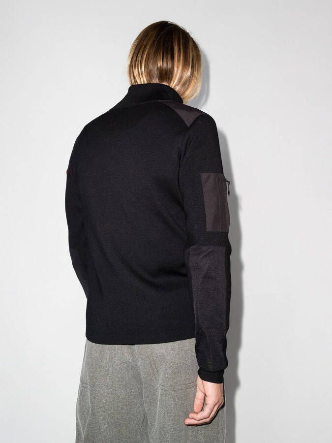 Canada Goose Stormont sweater met halve rits Zwart
