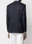 Canali Blazer met enkele rij knopen Blauw - Thumbnail 4