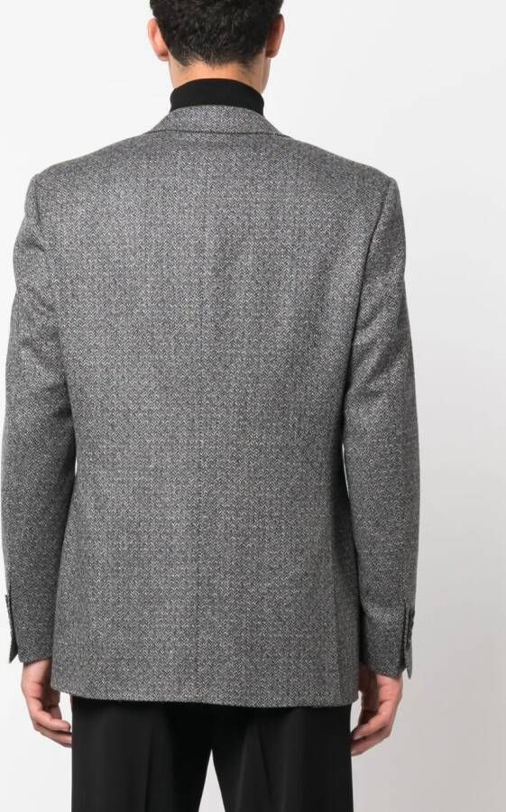 Canali Blazer met enkele rij knopen Grijs