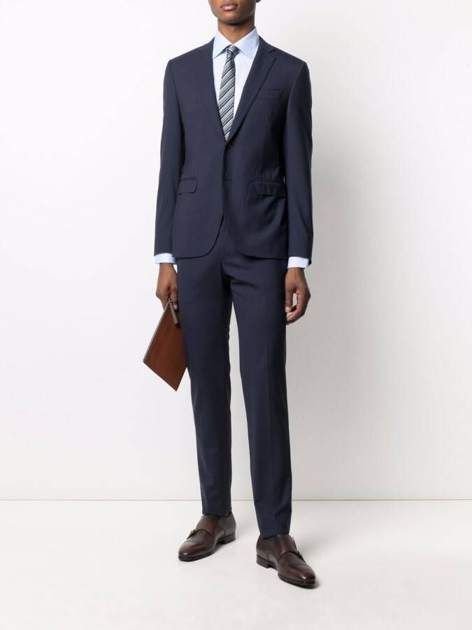 Canali Button-up overhemd Blauw