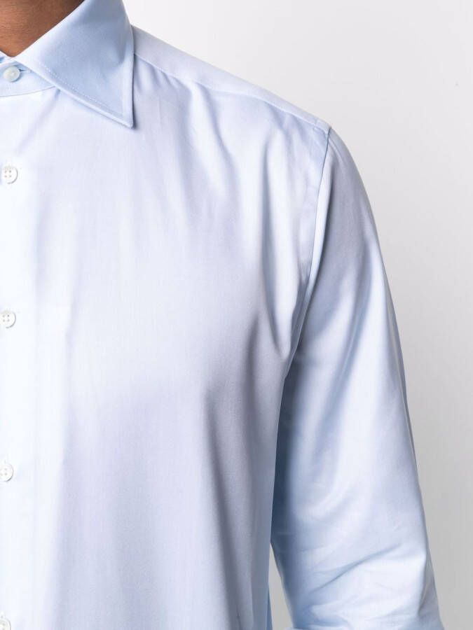 Canali Button-up overhemd Blauw