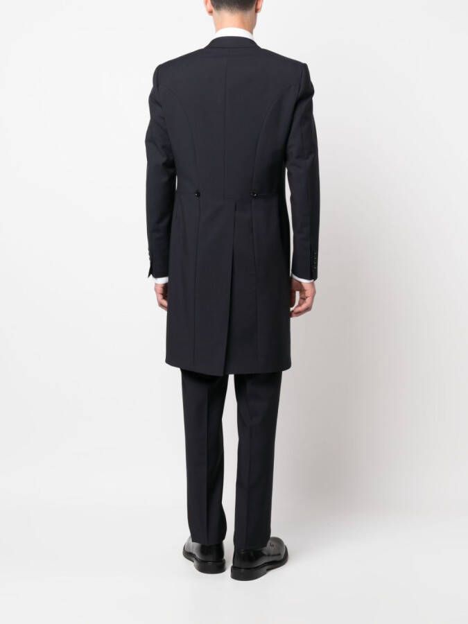 Canali Colbert met enkele rij knopen Blauw