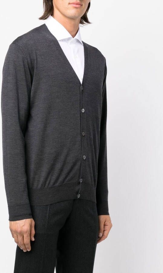 Canali Gebreid vest Grijs