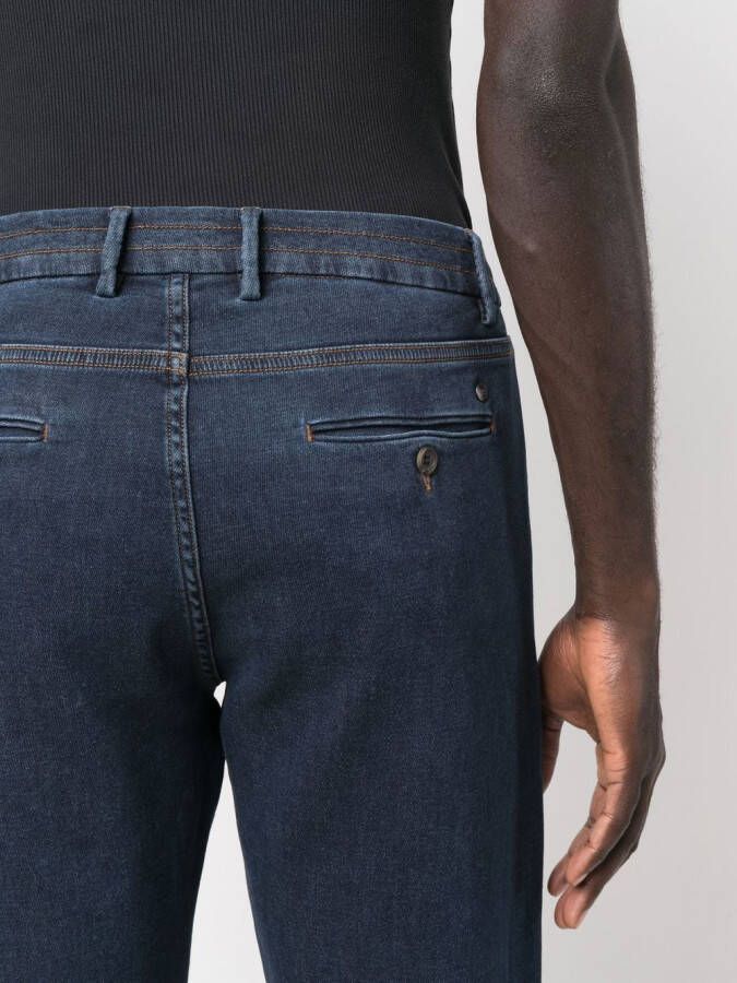 Canali Jeans met trekkoord Blauw