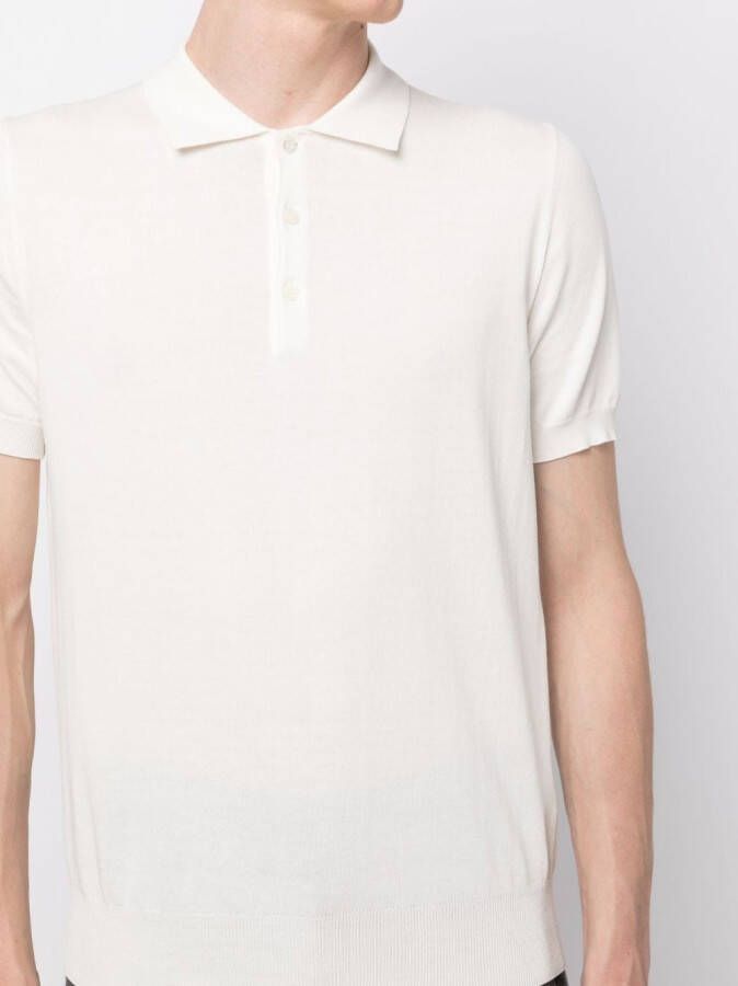 Canali Katoenen poloshirt Wit