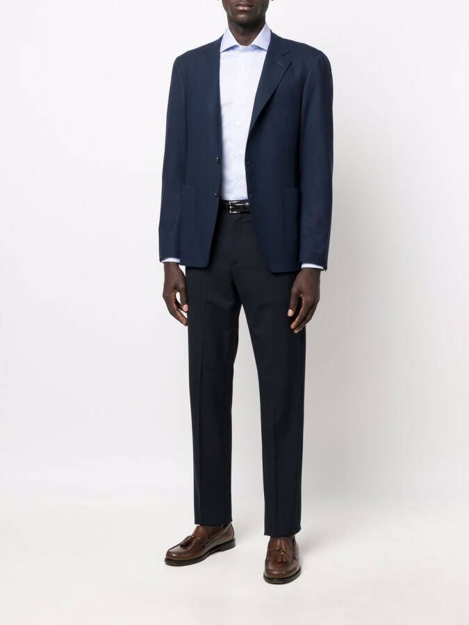 Canali Klassiek colbert Blauw