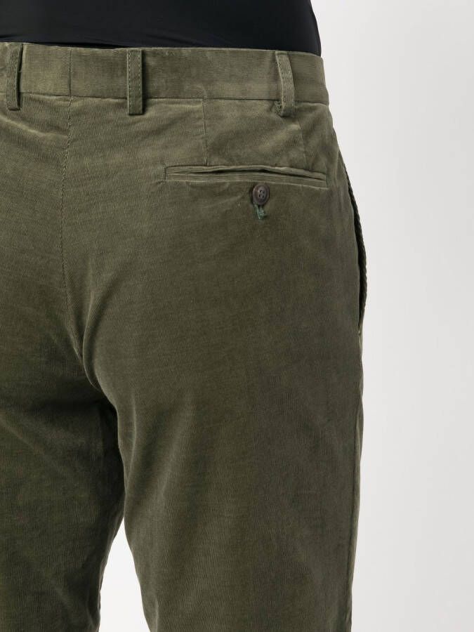 Canali Slim-fit chino Groen
