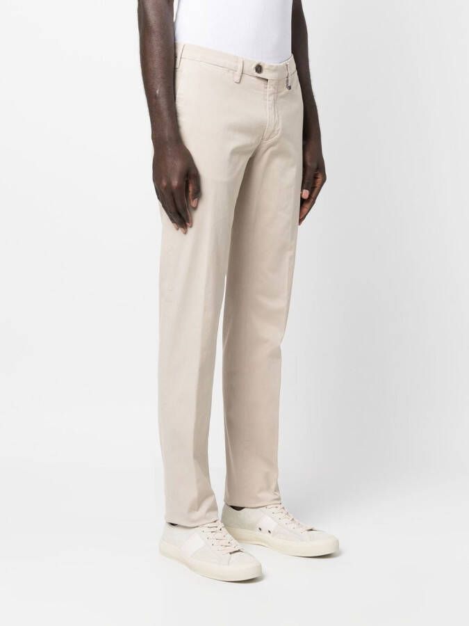 Canali Mid waist pantalon Beige