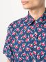 Canali Overhemd met bloemenprint Blauw - Thumbnail 5