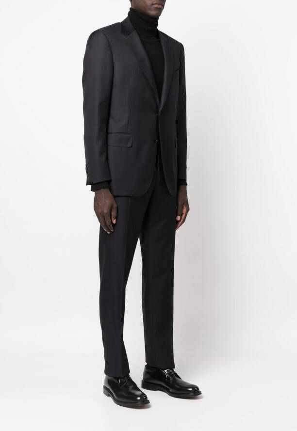 Canali Pak met enkele rij knopen Blauw