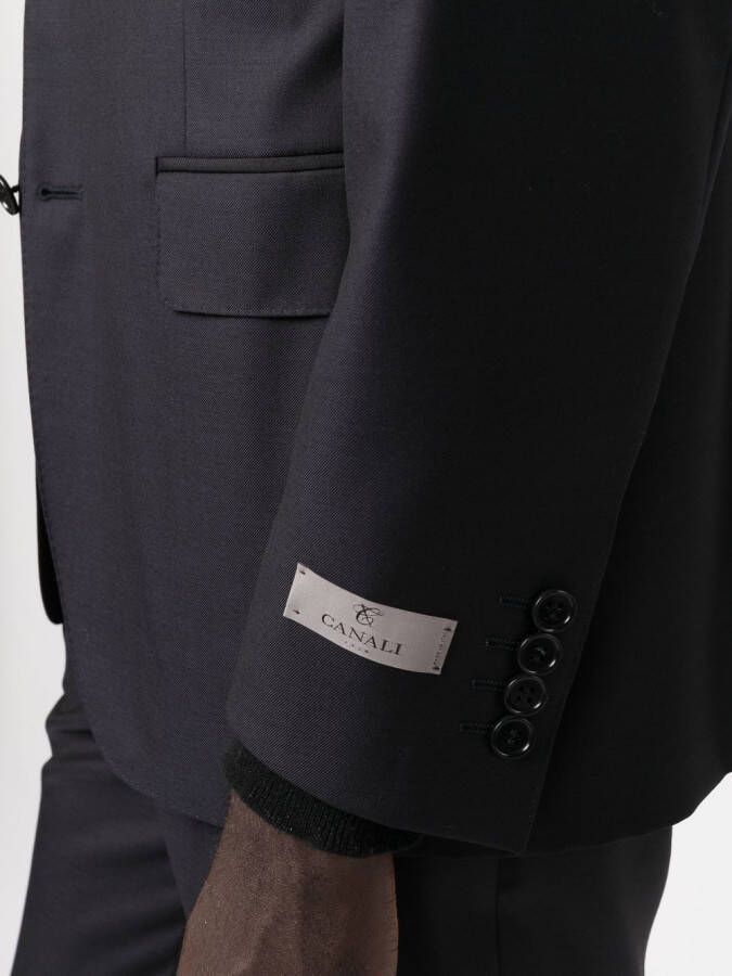 Canali Pak met enkele rij knopen Blauw