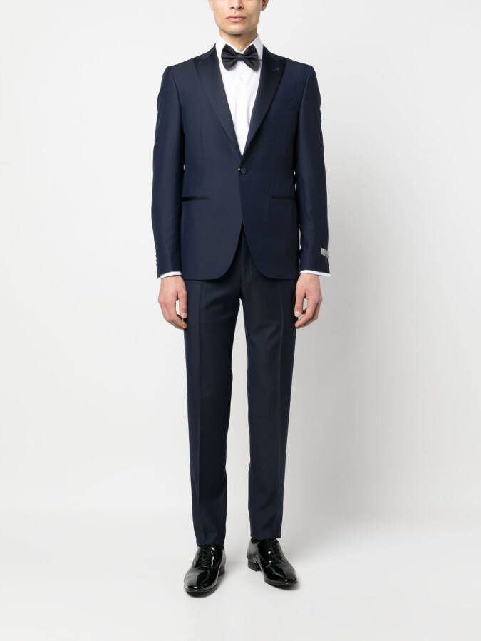 Canali Pak met enkele rij knopen Blauw