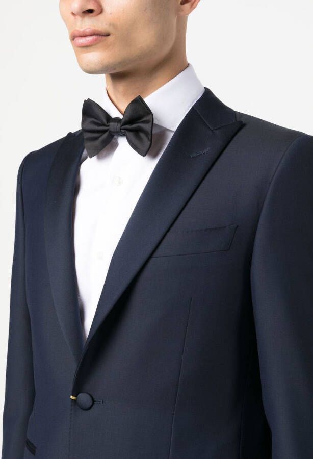 Canali Pak met enkele rij knopen Blauw