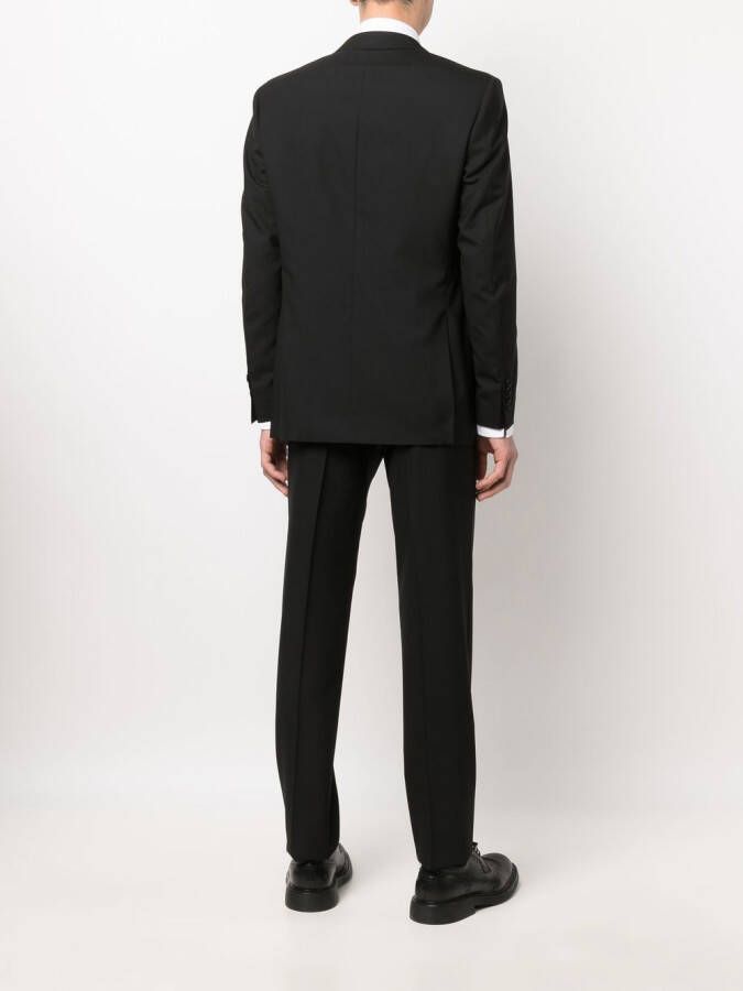 Canali Pak met enkele rij knopen Zwart