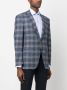 Canali Blazer met enkele rij knopen Blauw - Thumbnail 3