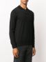 Canali Poloshirt met lange mouwen heren Merino 46 Zwart - Thumbnail 3