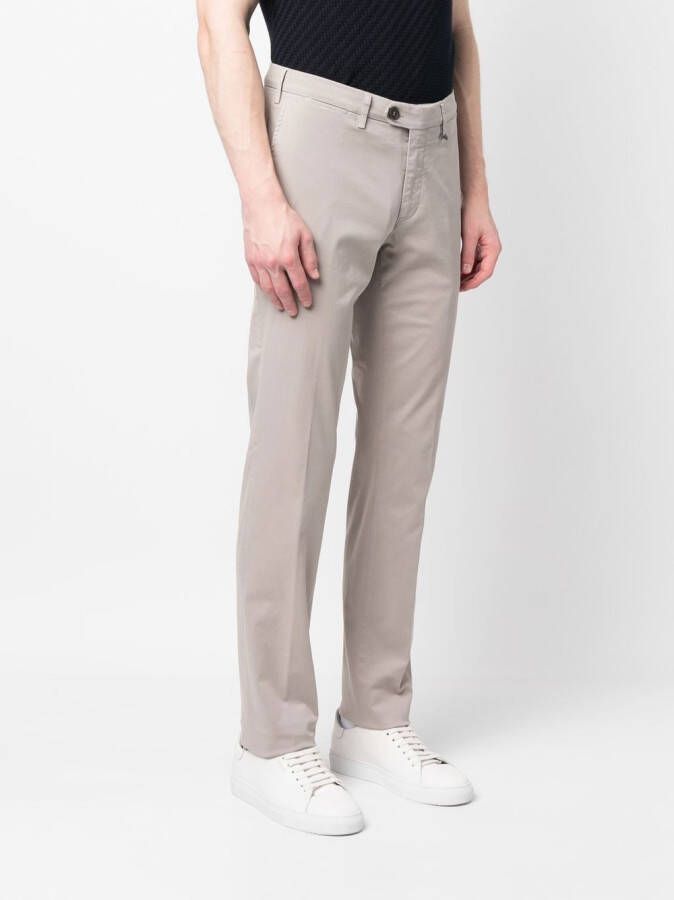 Canali Geplooide chino Grijs