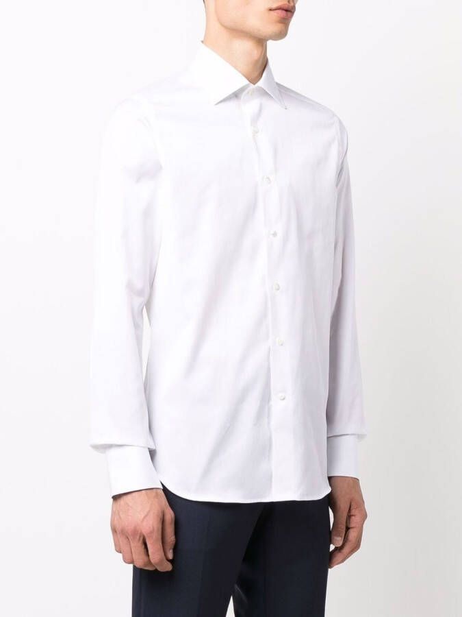 Canali Shirt met lange mouwen Wit