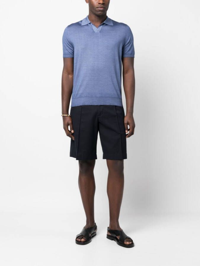 Canali Poloshirt Blauw