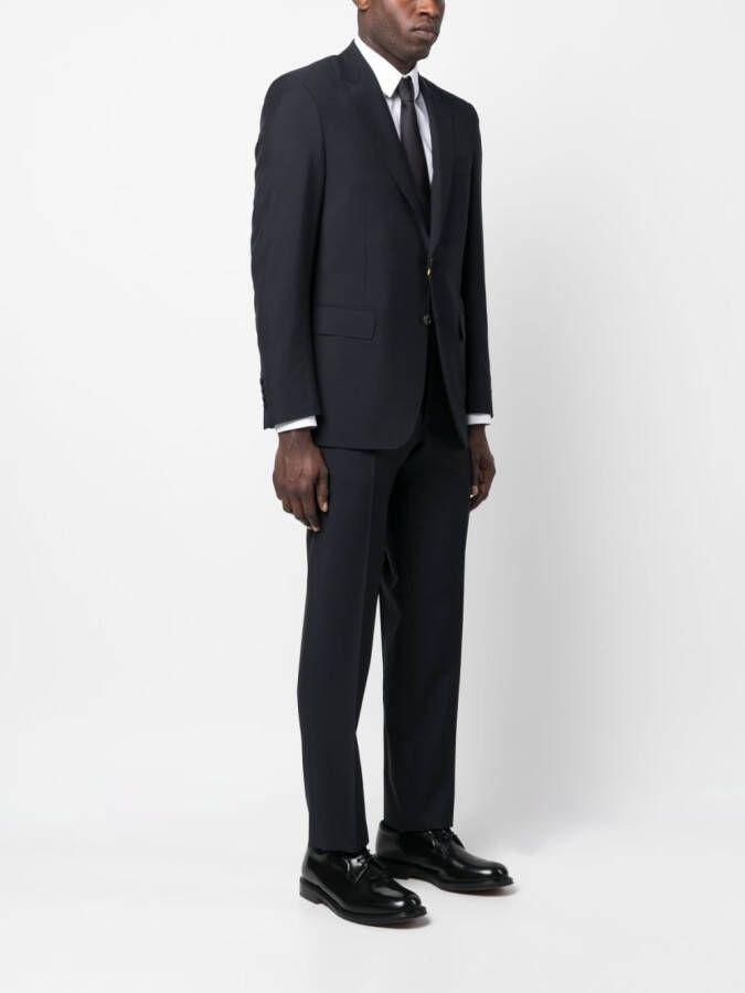 Canali Pak met enkele rij knopen Blauw