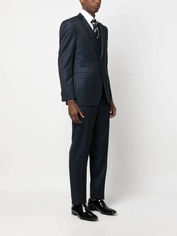 Canali Wollen pak Blauw