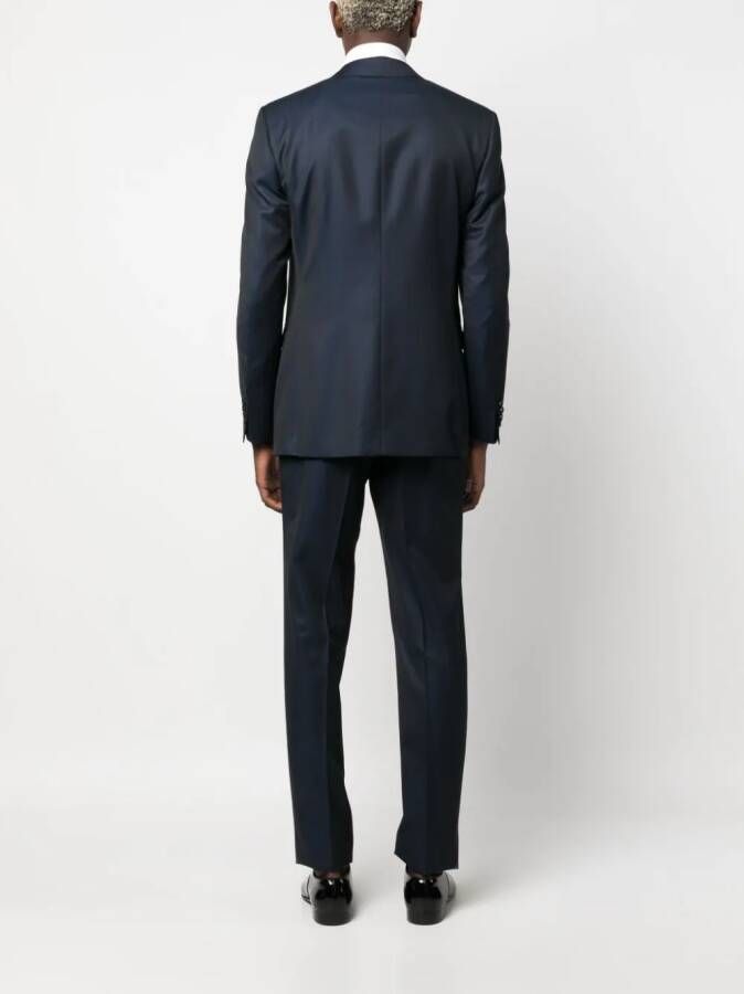 Canali Wollen pak Blauw