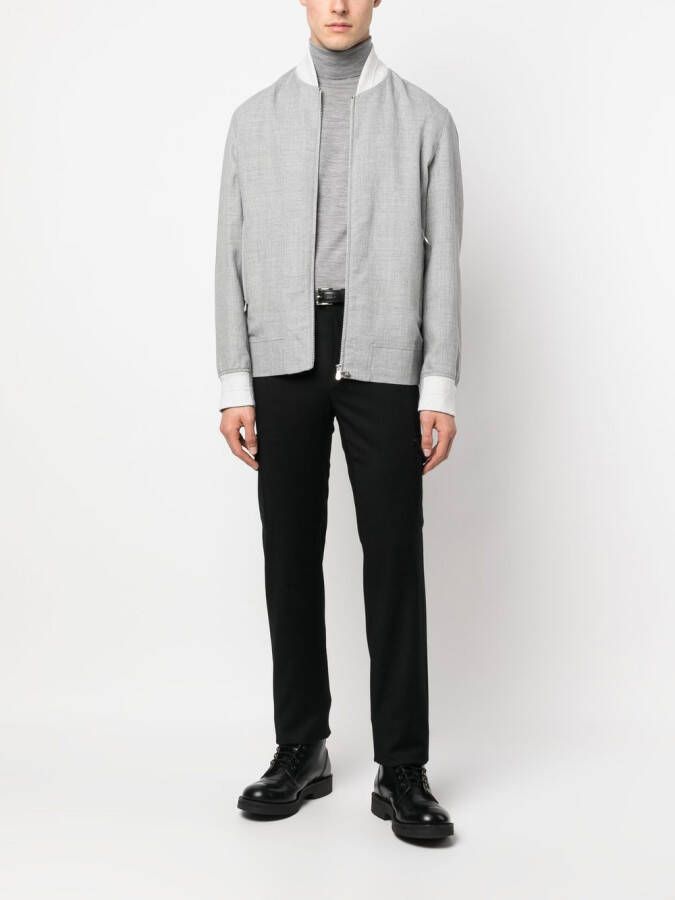 Canali Slim-fit broek Zwart