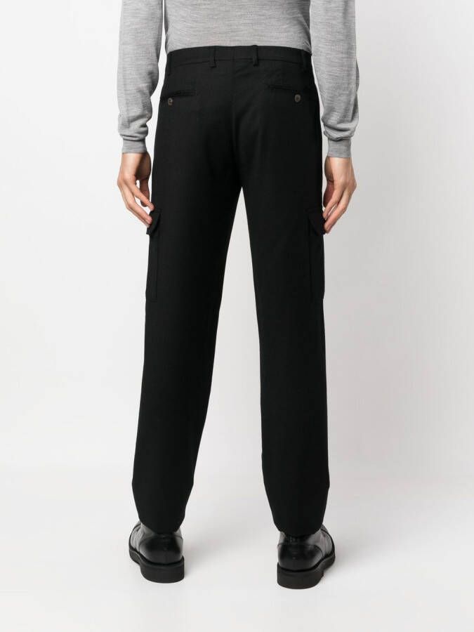 Canali Slim-fit broek Zwart