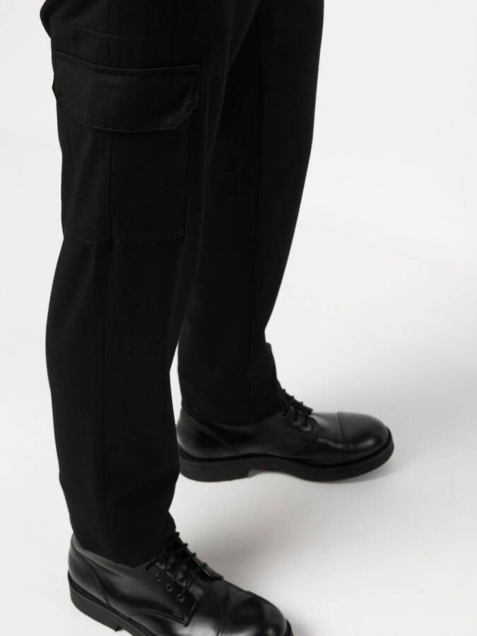 Canali Slim-fit broek Zwart