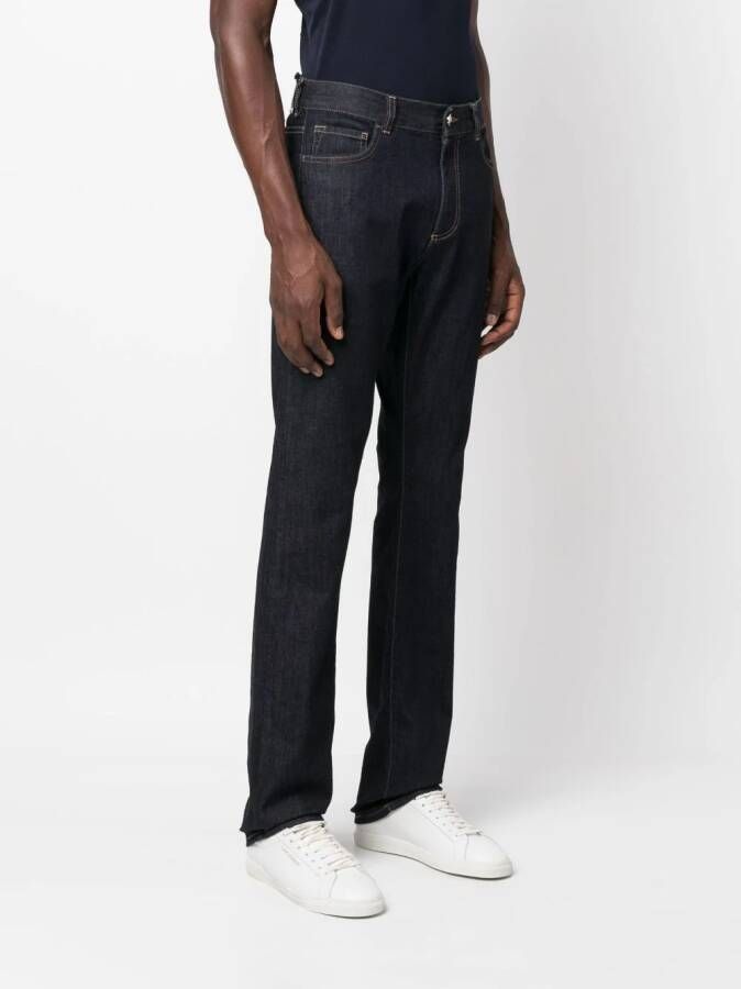 Canali Slim-fit jeans Blauw