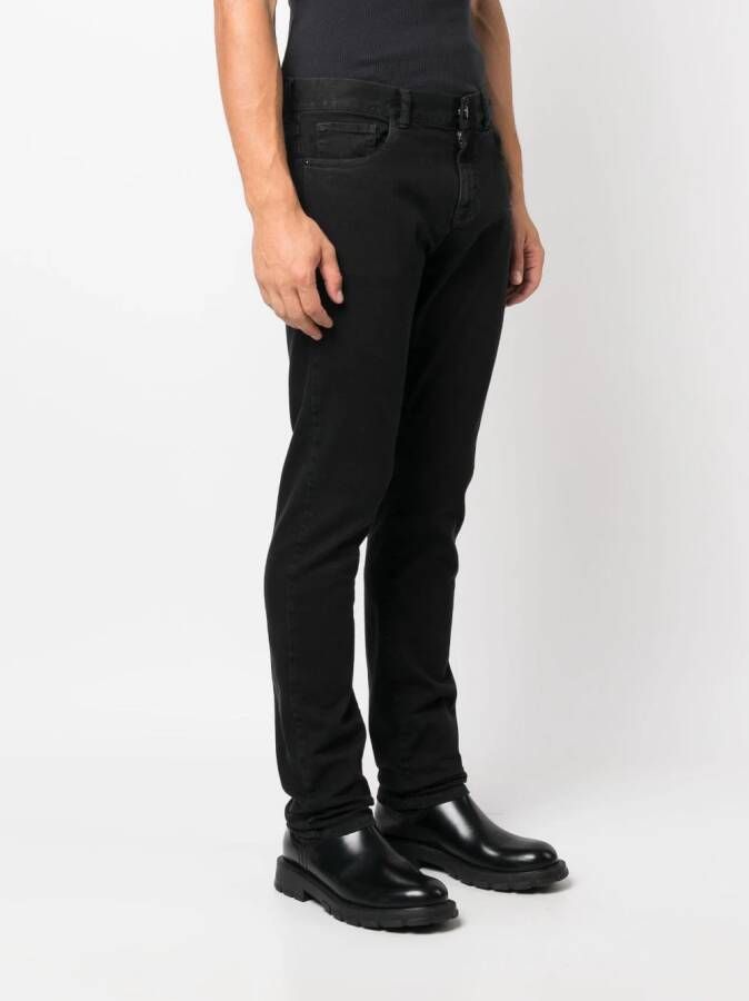 Canali Slim-fit jeans Zwart