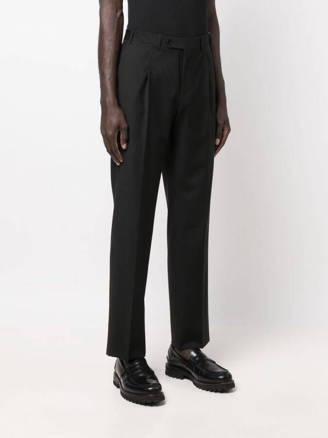 Canali Slim-fit pantalon Zwart