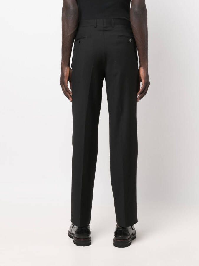 Canali Slim-fit pantalon Zwart