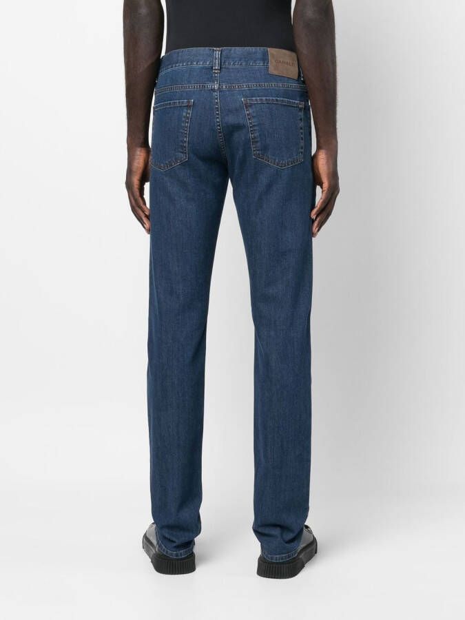 Canali Straight broek Blauw