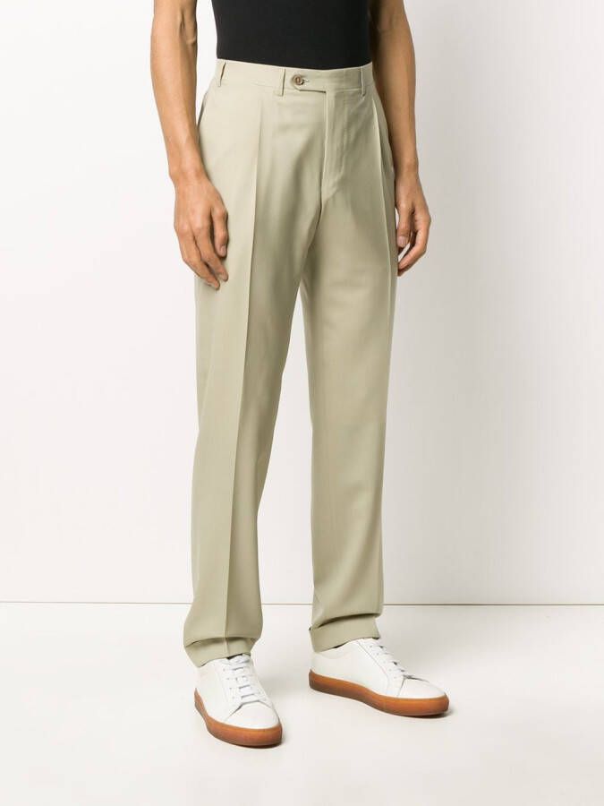 Canali Straight pantalon Beige