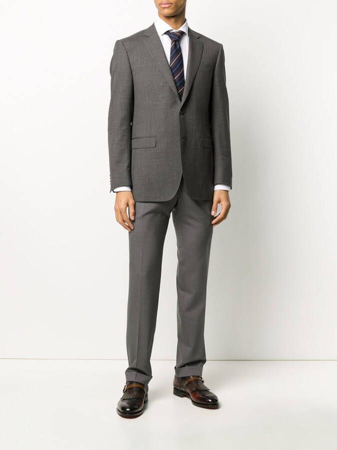 Canali Straight pantalon Grijs