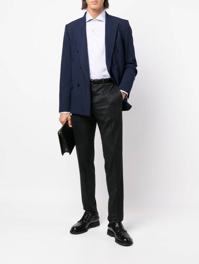 Canali Straight pantalon Grijs