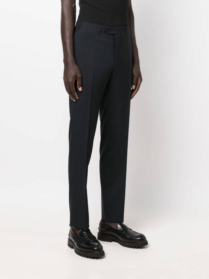 Canali Wollen pantalon Blauw