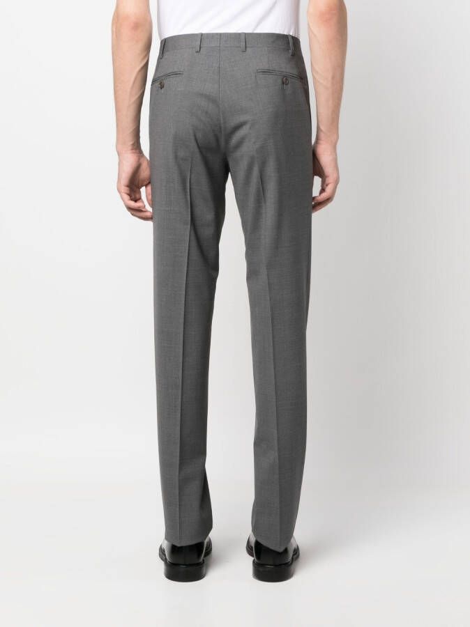 Canali Pantalon van wolmix Grijs