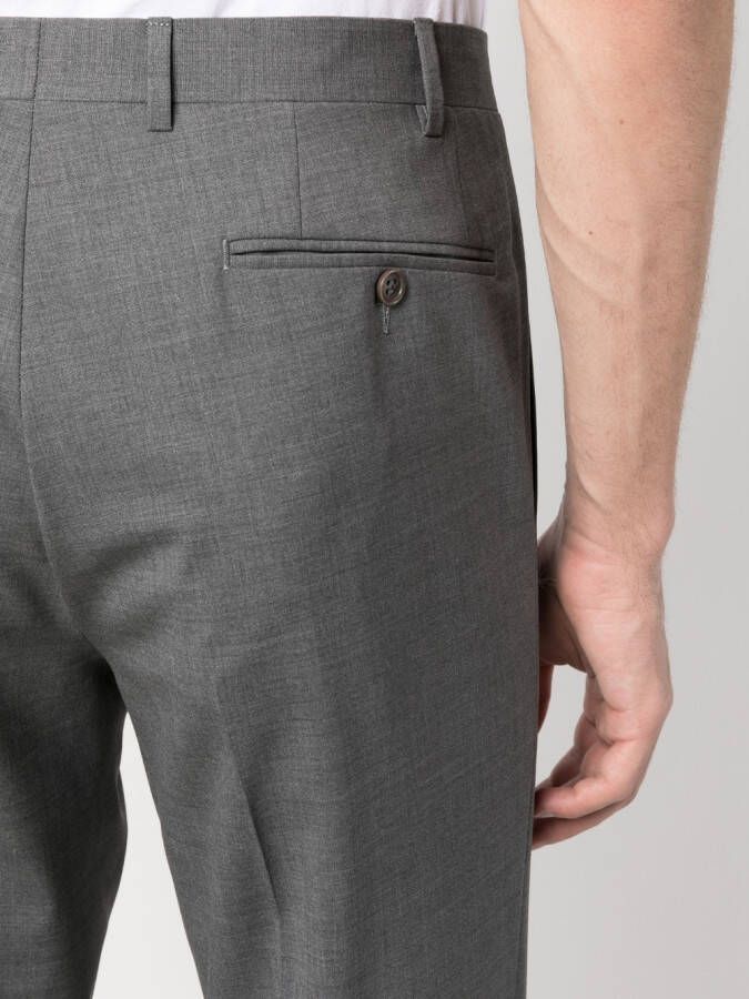 Canali Pantalon van wolmix Grijs