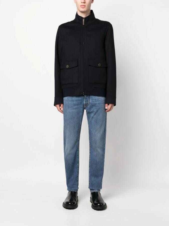 Canali Kasjmier jack Blauw