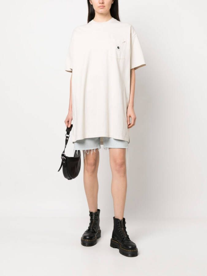 Carhartt WIP T-shirt met borstzak Beige