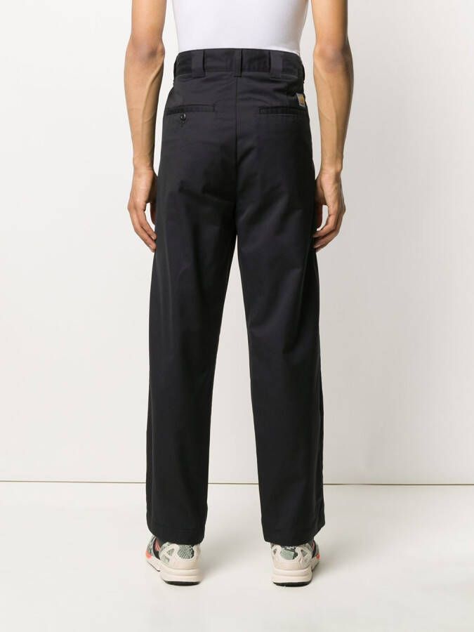 Carhartt WIP Chino met logo Zwart