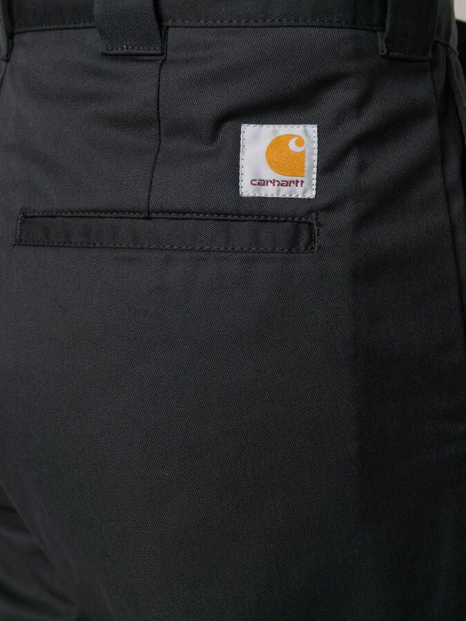 Carhartt WIP Chino met logo Zwart
