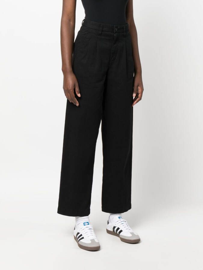 Carhartt WIP Jeans met wijde pijpen Zwart