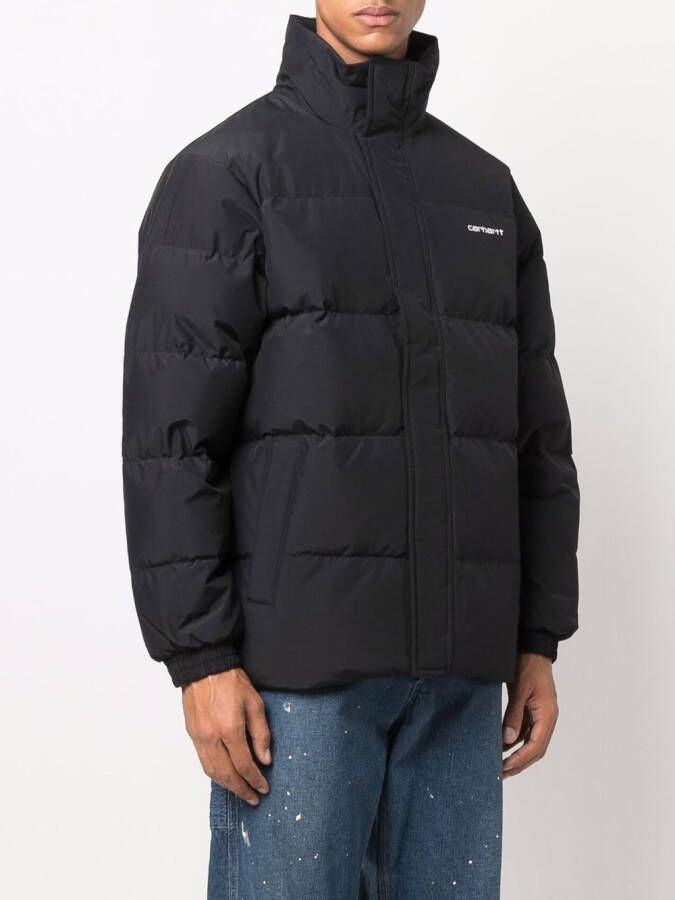 Carhartt WIP Donsjack met logoprint Zwart
