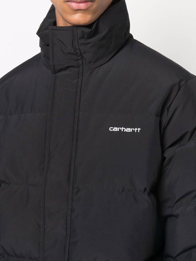 Carhartt WIP Donsjack met logoprint Zwart