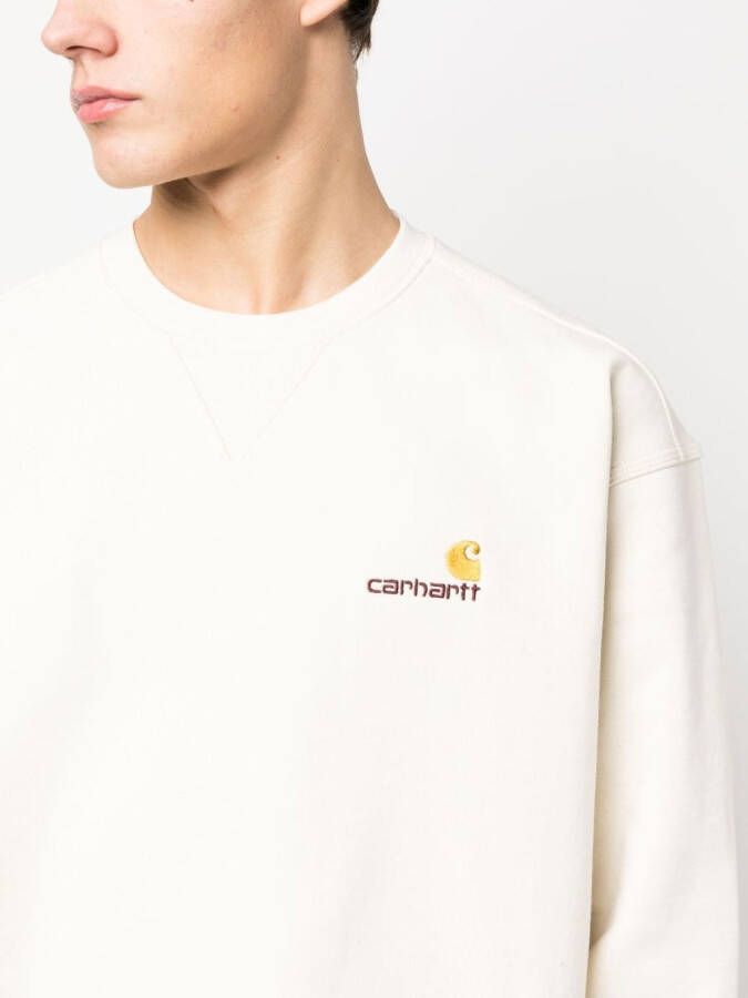 Carhartt WIP Sweater met geborduurd logo Beige